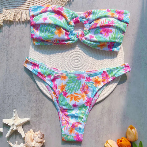 Para Praia Thong Bikini 2025 - 13 Colors Brazilian Bandeau Swimwear for Women