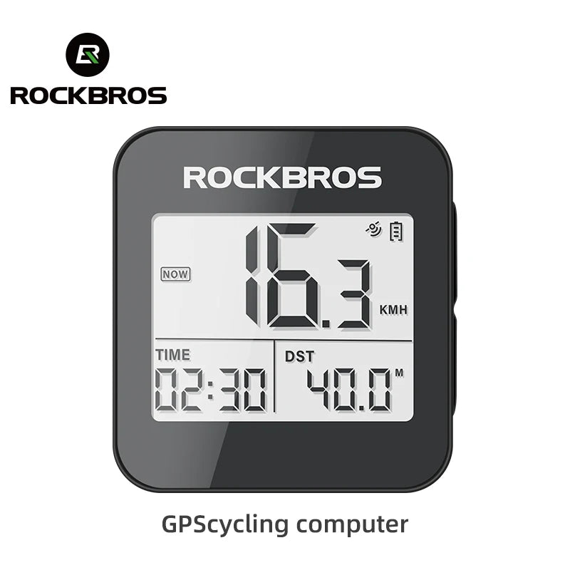ROCKBROS GPS Bike Computer - Waterproof Speedometer for Road and MTB Cyclists
