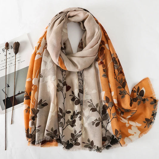 Luxury Cotton Scarf for Women - Stylish Large Shawl