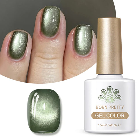 BORN PRETTY 10ml Mint Chocolate Cat Magnetic Gel Nail Polish
