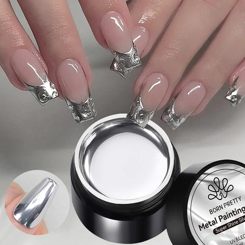 BORN PRETTY Metallic Painting Gel - Gold & Silver