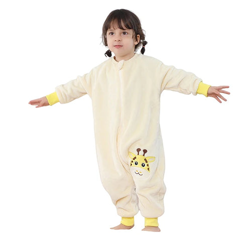 MICHLEY Cartoon Flannel Baby Sleeping Bag Sack
