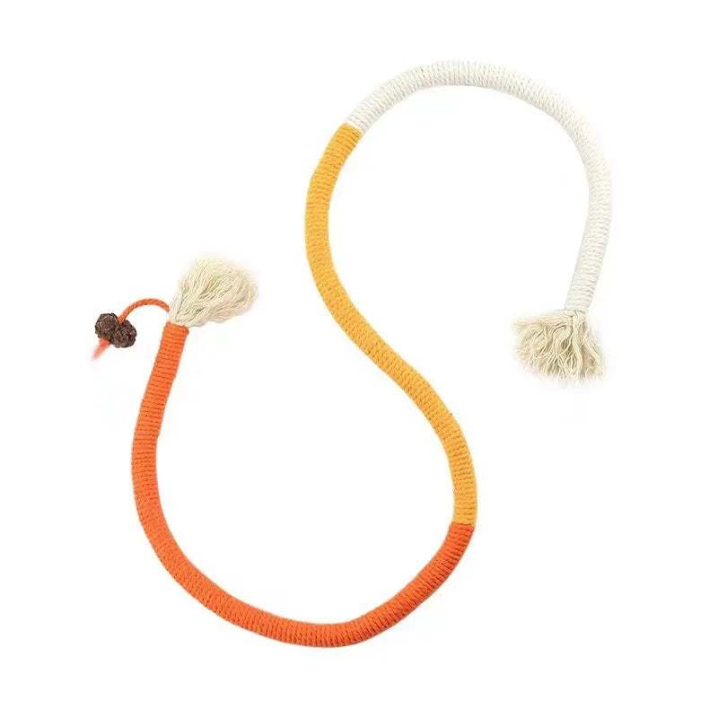 Interactive Molar Cotton Rope Cat Toys with Silvervine - Engaging Teaser for Kittens