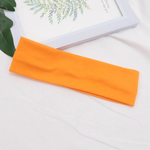 Elastic Cotton HairBand Fashion Headbands for Women and Men - Solid Running, Fitness, Yoga, and Makeup Accessories