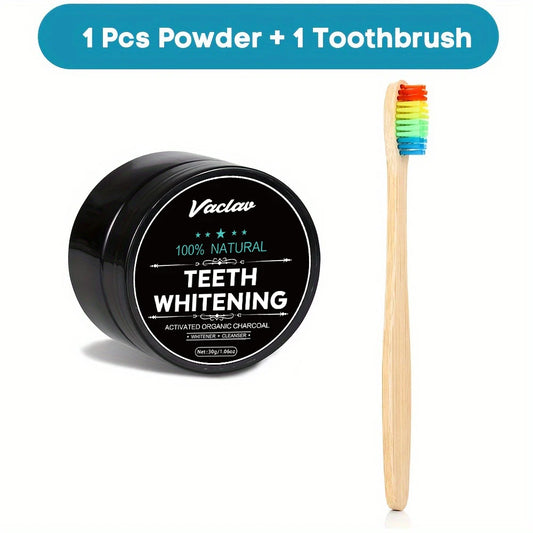 Vaclav Activated Charcoal Teeth Whitening Powder