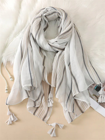 Luxury Cotton Scarf for Women - Stylish Large Shawl