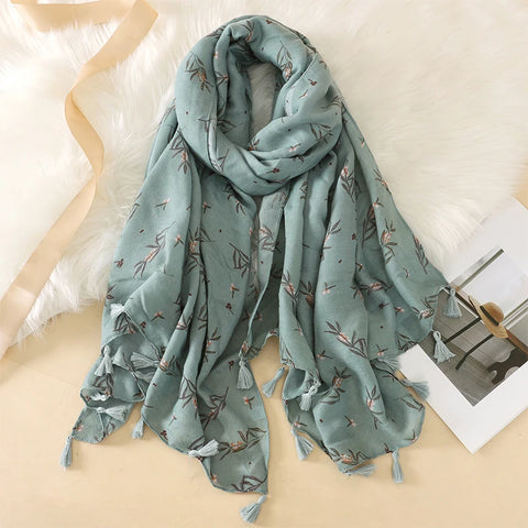 Luxury Cotton Scarf for Women - Stylish Large Shawl