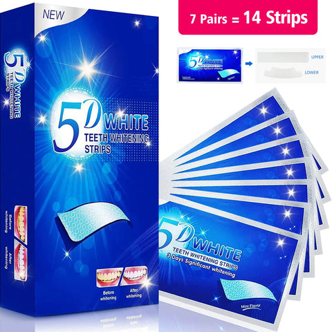 Teeth Brightening Strips - 7/14/28 Pairs, Reduced Sensitivity