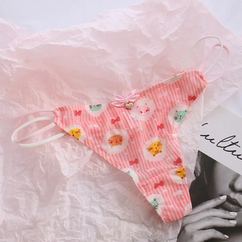 Cute G-String Thongs for Girls Aged 12-16 | Soft Silk Bikini Panties