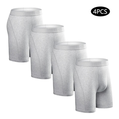 4 stuks Plus Size Lange Boxers voor Heren