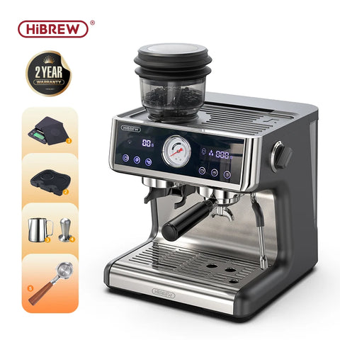 HiBREW Dual Boiler System Barista Pro Coffee Machine