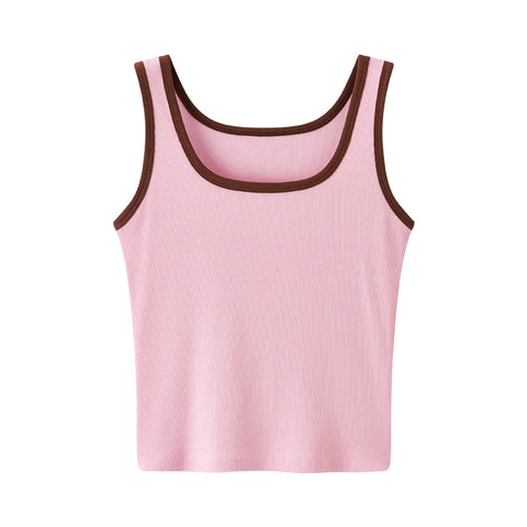 Semir Cropped U-hals vest voor dames 