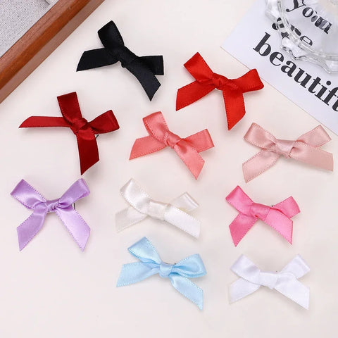 Y2K Girls Mini Hair Clips - Handmade Bow Hairpins and Accessories