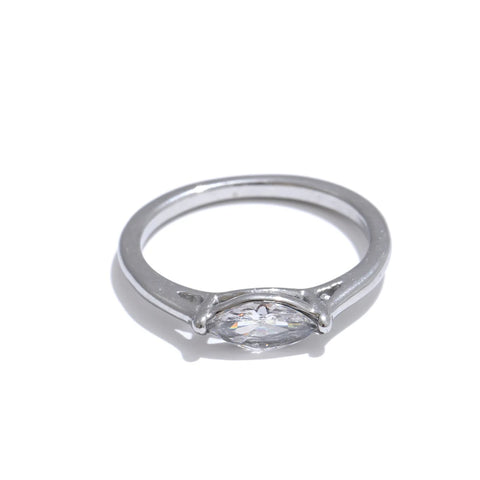 Yhpup 6789# Wholesale Stainless Steel Shiny Cubic Zirconia Casting Ring for Women - 18K PVD Plated Hypoallergenic Jewelry Gift