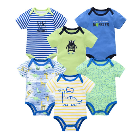 Kavkas Baby Girls Summer Bodysuits - 6 pcs