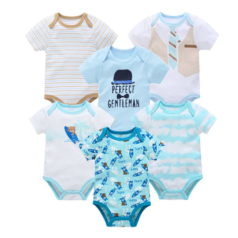 Kavkas Baby Girls Summer Bodysuits - 6 pcs
