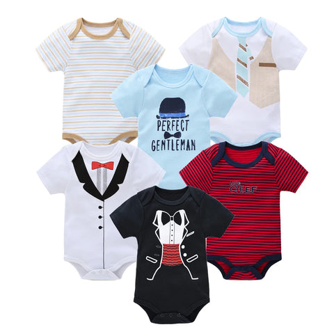 Kavkas Baby Girls Summer Bodysuits - 6 pcs