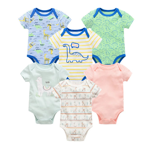 Kavkas Baby Girls Summer Bodysuits - 6 pcs