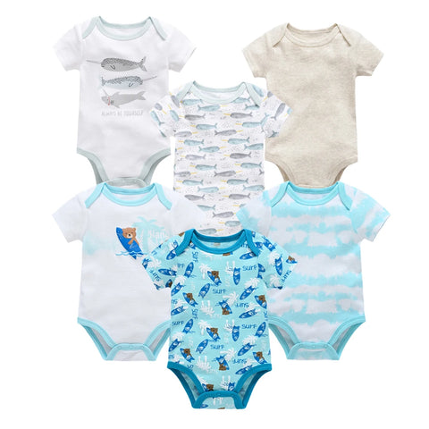 Kavkas Baby Girls Summer Bodysuits - 6 pcs