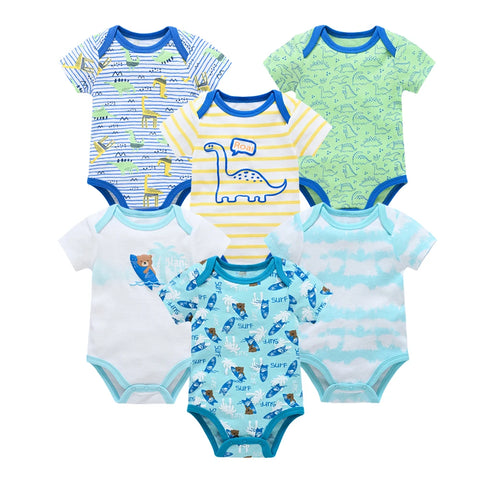 Kavkas Baby Girls Summer Bodysuits - 6 pcs