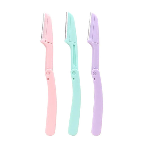Karsyngirl 3pcs Fold Eyebrow Trimmer Kit – Makeup Tools for Effortless Grooming