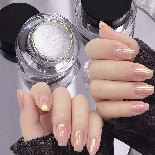 Pearl Aurora Nail Powder - Purple Pink Blue Chrome Glitter