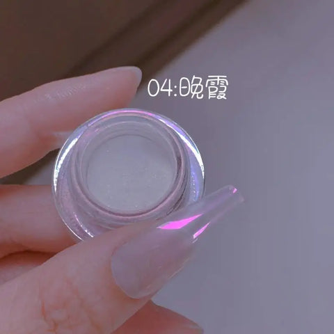 Pearl Aurora Nail Powder - Purple Pink Blue Chrome Glitter