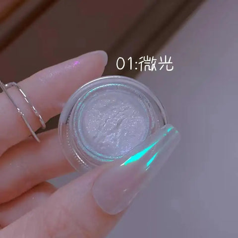 Pearl Aurora Nail Powder - Purple Pink Blue Chrome Glitter