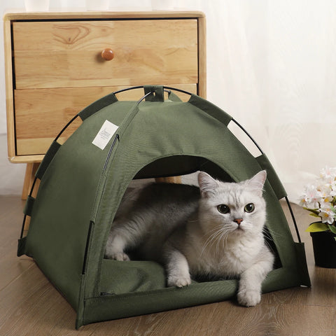 Gezellige tentmand voor katten in clamshell-stijl - perfect voor uw kat