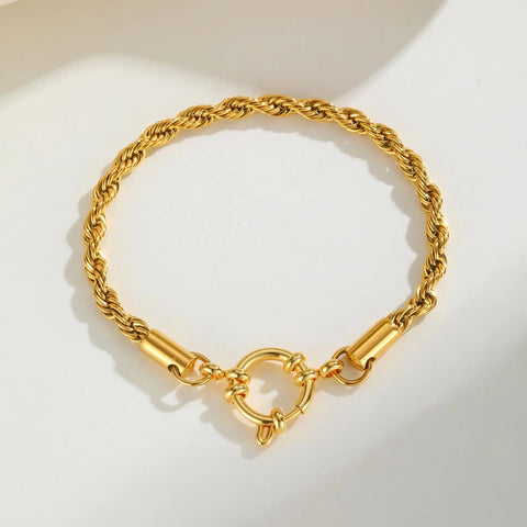 Elegant Paperclip Chain Choker Necklace for Women - Waterproof 18k Gold Plated Stainless Steel Pendant Jewelry