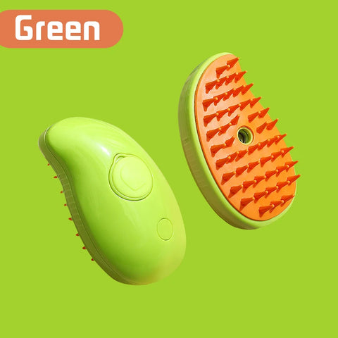 3-in-1 Electric Pet Brush - Cat & Dog Grooming with Spray & Massage