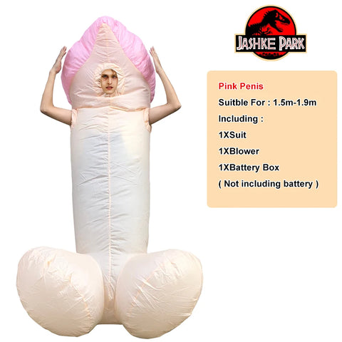 Inflatable Penis Costume for Adults - Fun & Sexy Jumpsuit