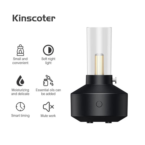 KINSCOTER Aromatherapy Essential Oil Fragrance Diffuser - Mini Ultrasonic Humidifier for Bedroom