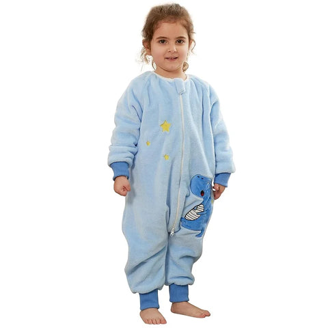 MICHLEY Cartoon Flannel Baby Sleeping Bag Sack
