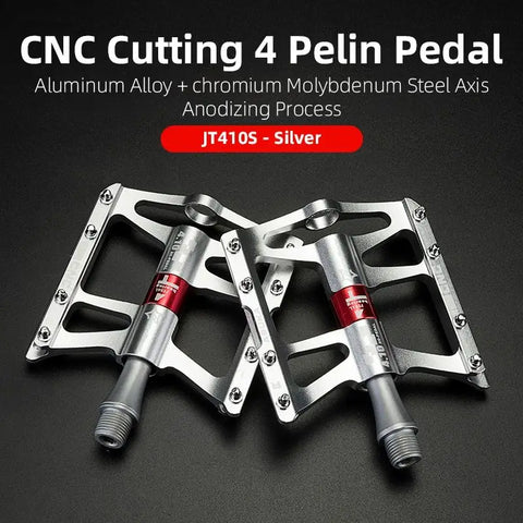 ROCKBROS Ultralight Aluminium Alloy Mountain Bike Pedals with 4 Bearings