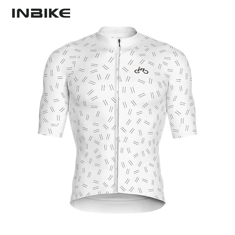 INBIKE Men's Summer Cycling Jersey - Quick-Dry Short Sleeve Bicycle Top for Road and MTB