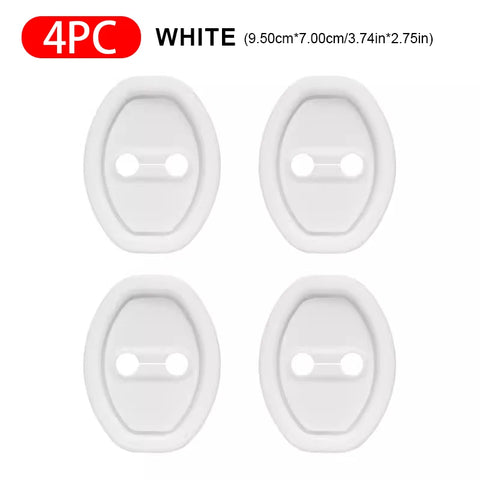 SEAMETAL 4pcs Silicone Car Door Lock Buckle Mute Cushion