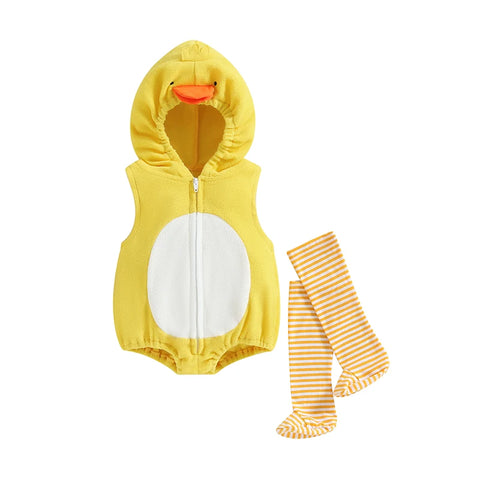 Tregren Infant Baby Girls Romper Set with Flamingo Design