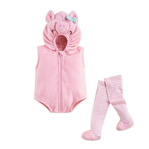 Tregren Infant Baby Girls Romper Set with Flamingo Design