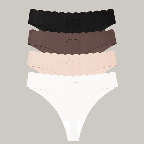 FINETOO 4pcs Women's Seamless Panties
