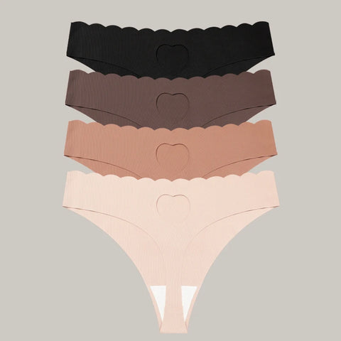 FINETOO 4pcs Women's Seamless Panties