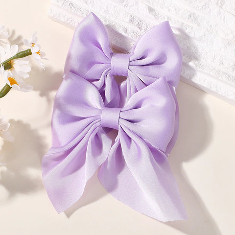 LOVEKIKI 2PCS Strik Meisjes Paardenstaart Haarspeld - Stijlvolle en Veelzijdige Haaraccessoires 