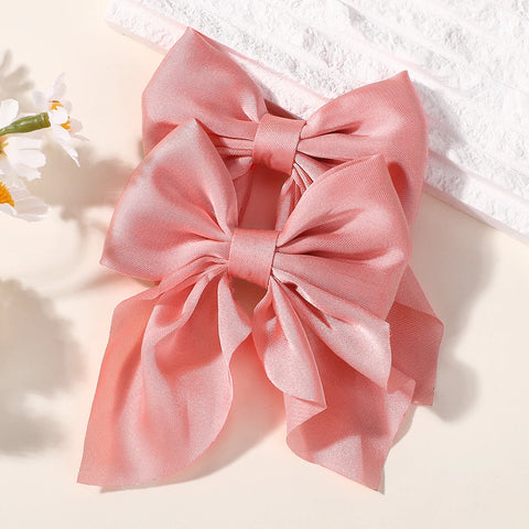 LOVEKIKI 2PCS Strik Meisjes Paardenstaart Haarspeld - Stijlvolle en Veelzijdige Haaraccessoires 