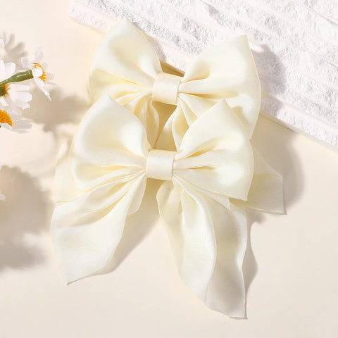 LOVEKIKI 2PCS Strik Meisjes Paardenstaart Haarspeld - Stijlvolle en Veelzijdige Haaraccessoires 