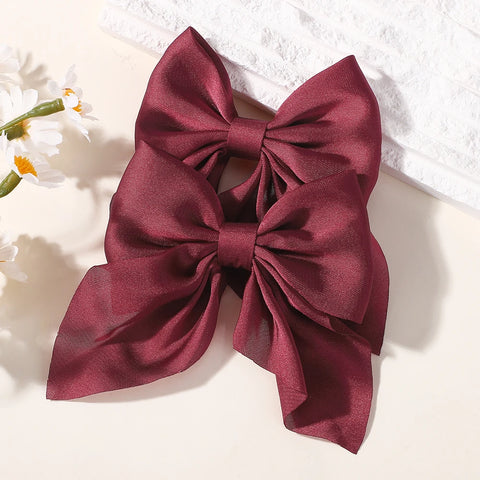 LOVEKIKI 2PCS Strik Meisjes Paardenstaart Haarspeld - Stijlvolle en Veelzijdige Haaraccessoires 