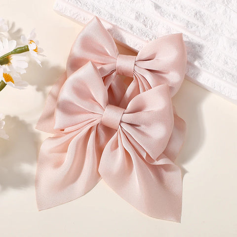 LOVEKIKI 2PCS Strik Meisjes Paardenstaart Haarspeld - Stijlvolle en Veelzijdige Haaraccessoires 