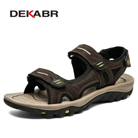 DEKABR Herrensandalen – Sommer-Freizeitschuhe mit offener Spitze 