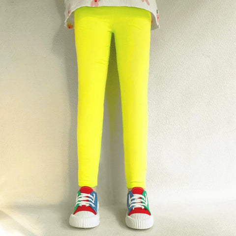 Spring Leggings for Girls 2024 - Slim Candy Color Pants