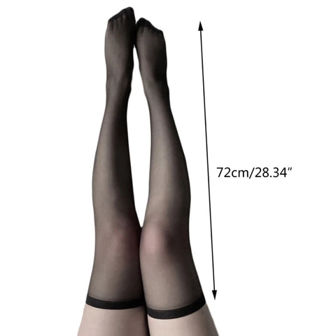 Women’s Lolita Fishnet Thigh High Socks - Japanese Style Heart Striped Lace Patterned Over Knee Long Stockings