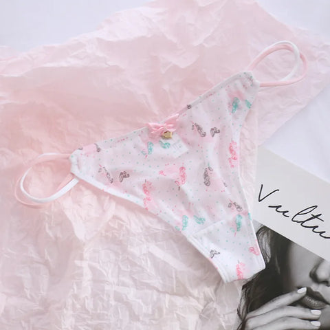 Cute G-String Thongs for Girls Aged 12-16 | Soft Silk Bikini Panties